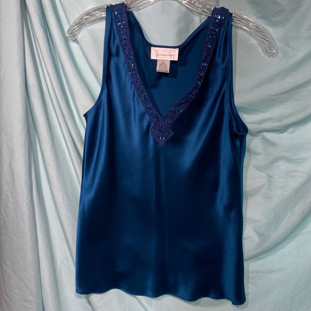 100% silk size L top